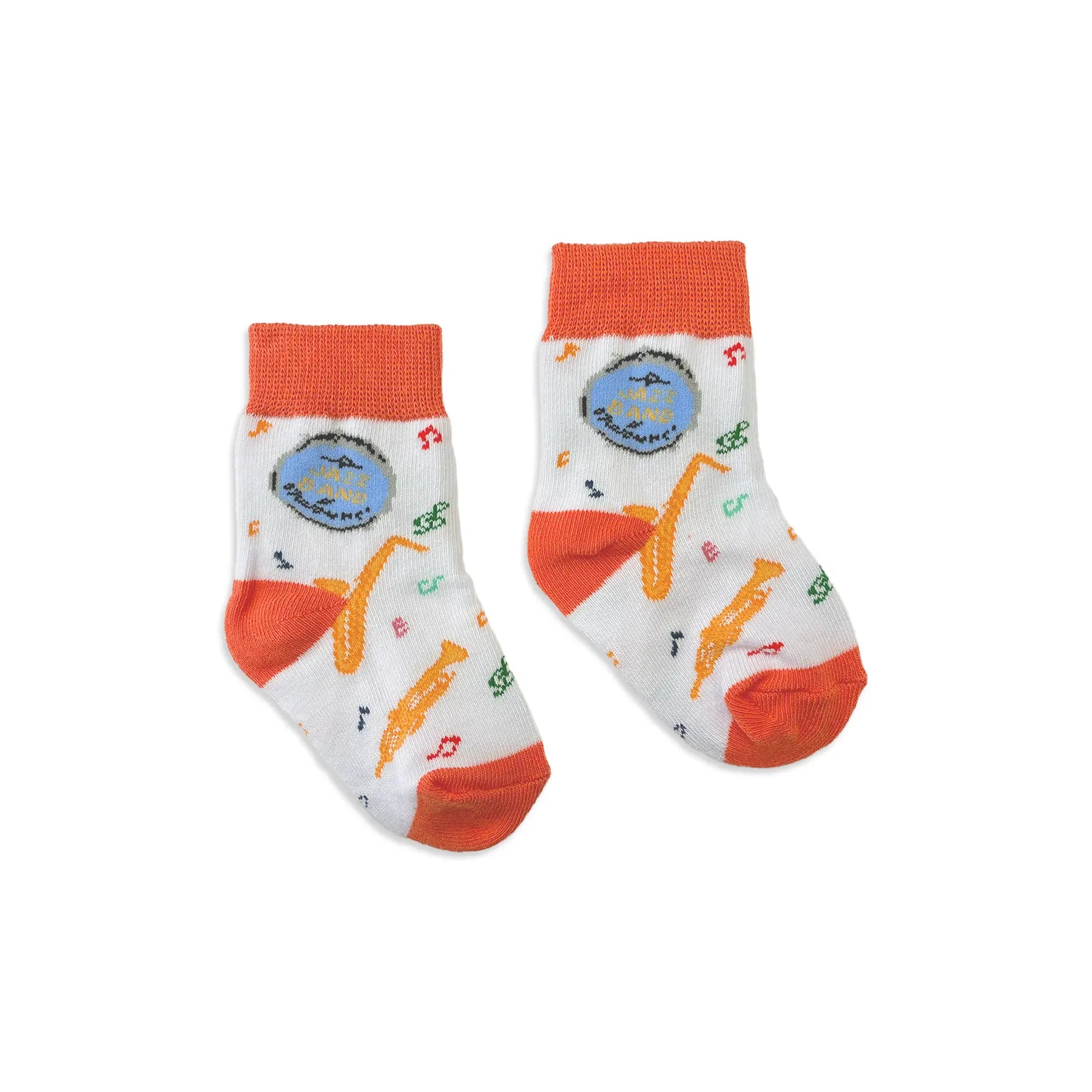 Jazz Festin' Baby & Toddler Socks by Nola Tawk, children's boutique clothing detail photo 2