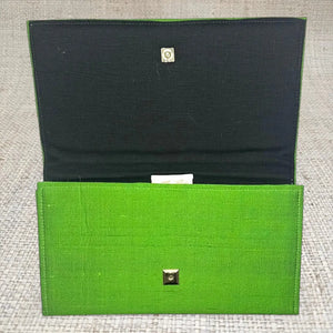 Jess Clutch by Garland Bags, handmade leather goods detail photo 2
