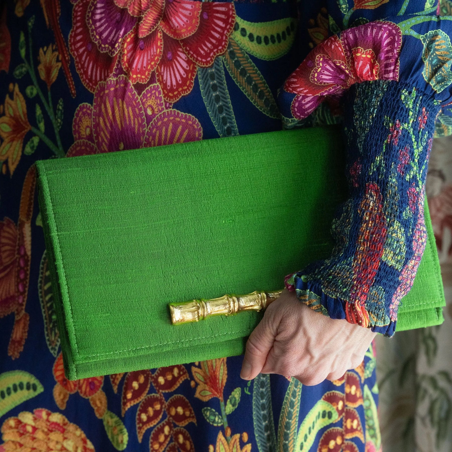 Jess Clutch by Garland Bags, handmade leather goods detail photo 4