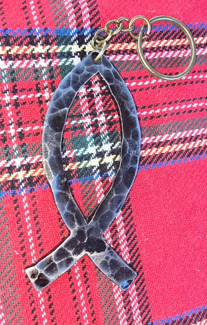 Jesus Fish by Redbeard's Forge LLC, handmade leather goods main product photo