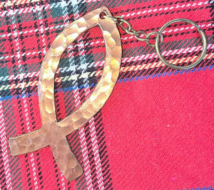 Jesus Fish by Redbeard's Forge LLC, handmade leather goods detail photo 2