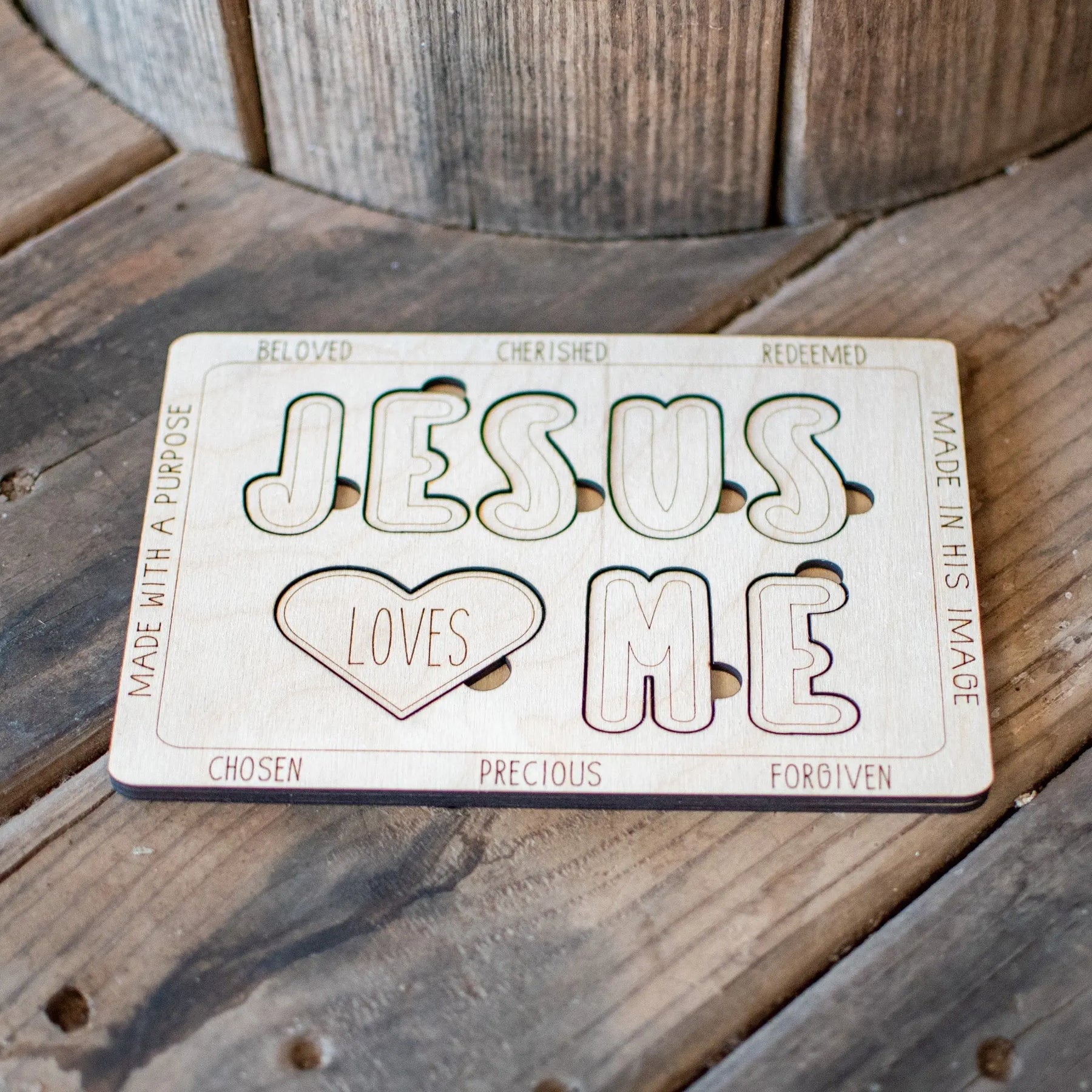 Jesus Loves Me Puzzle by Still Magnolia, pet accessory detail photo 4