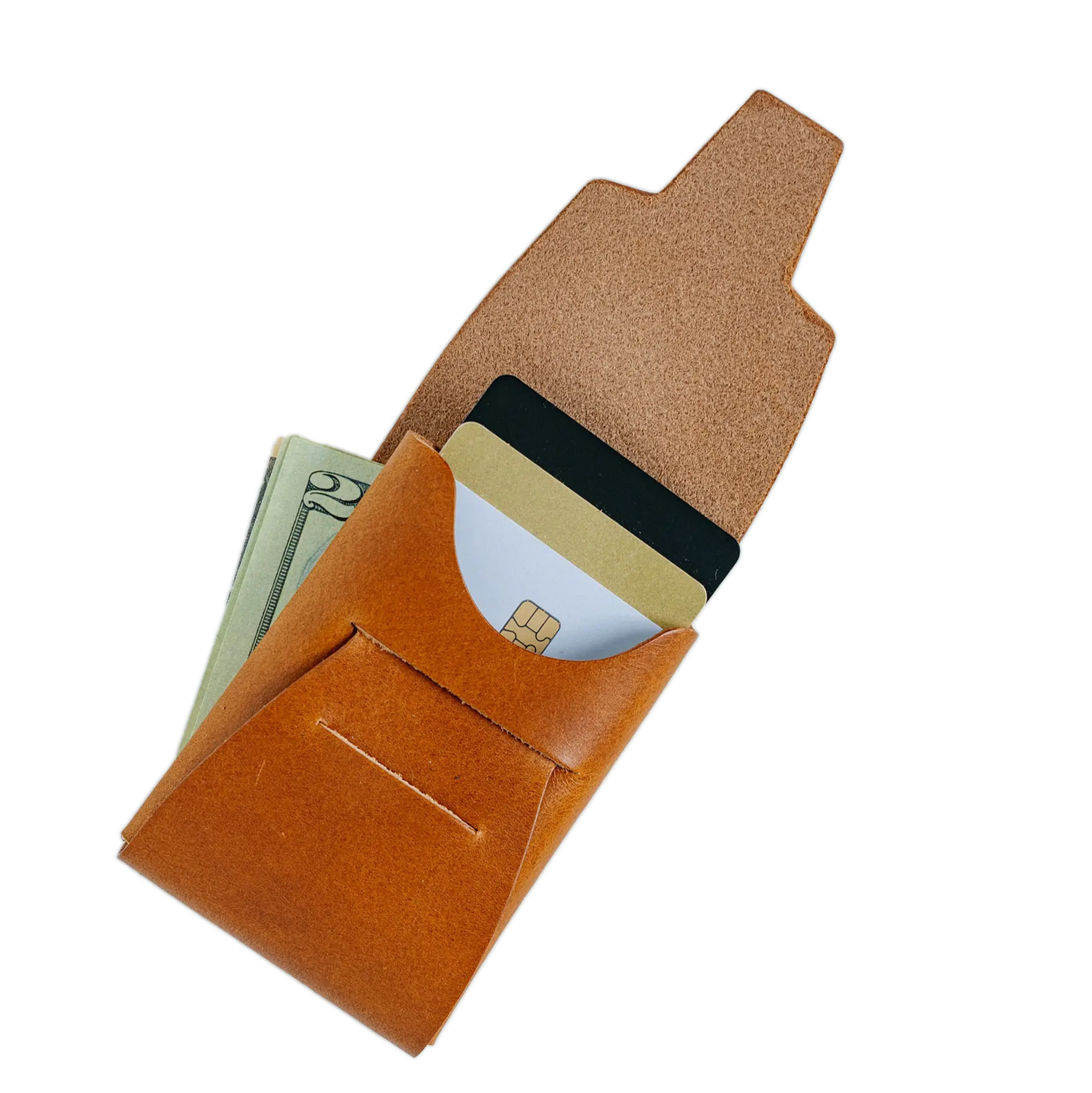 Johnny Slim - Tobacco by Loyal Stricklin, handmade leather goods main product photo