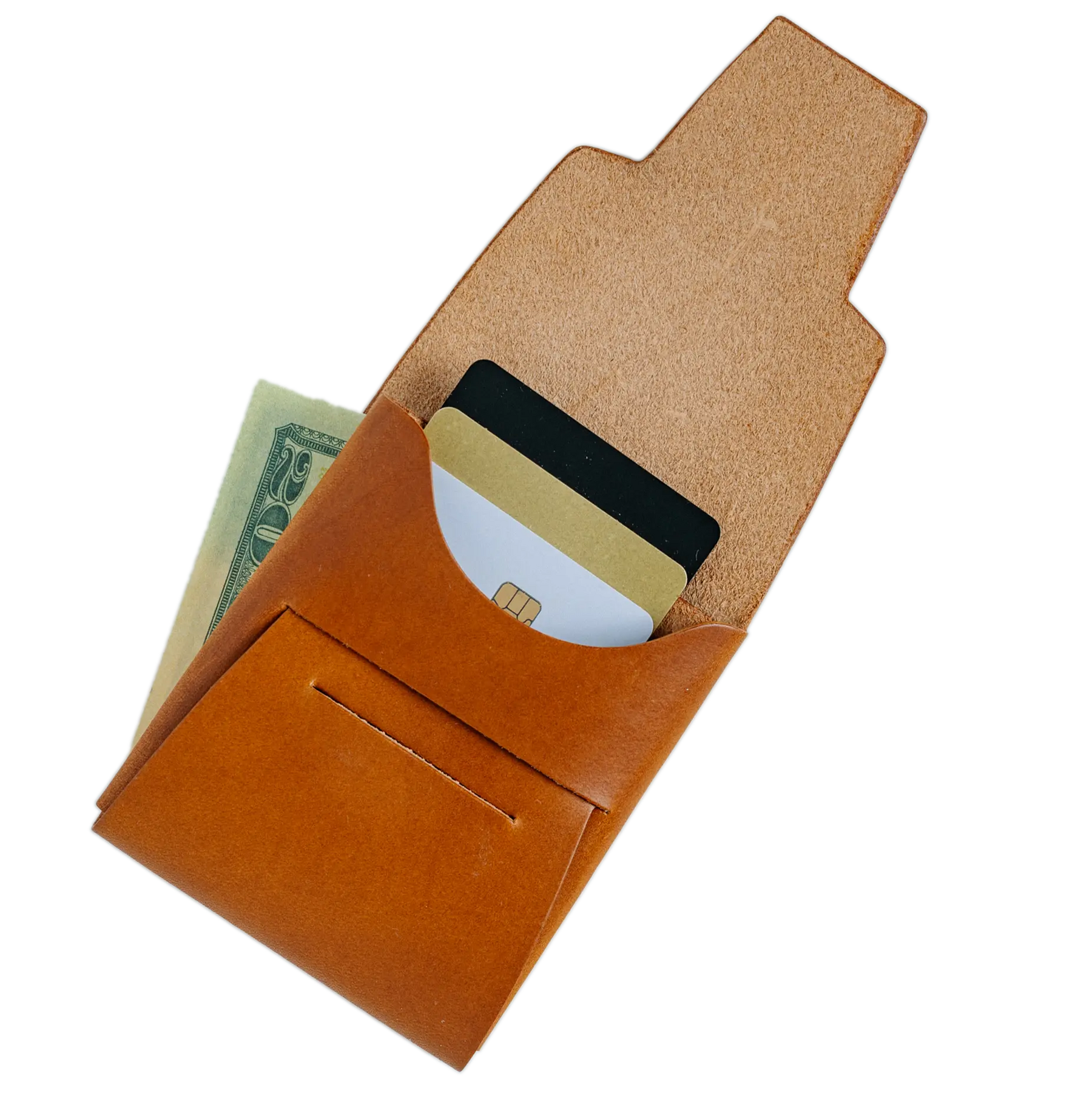 Johnny Wallet - Tobacco by Loyal Stricklin, handmade leather goods main product photo