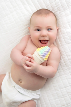 Just Chillin' Snoball Bath Toy & Baby Teether by Nola Tawk, Southern lifestyle apparel detail photo 2