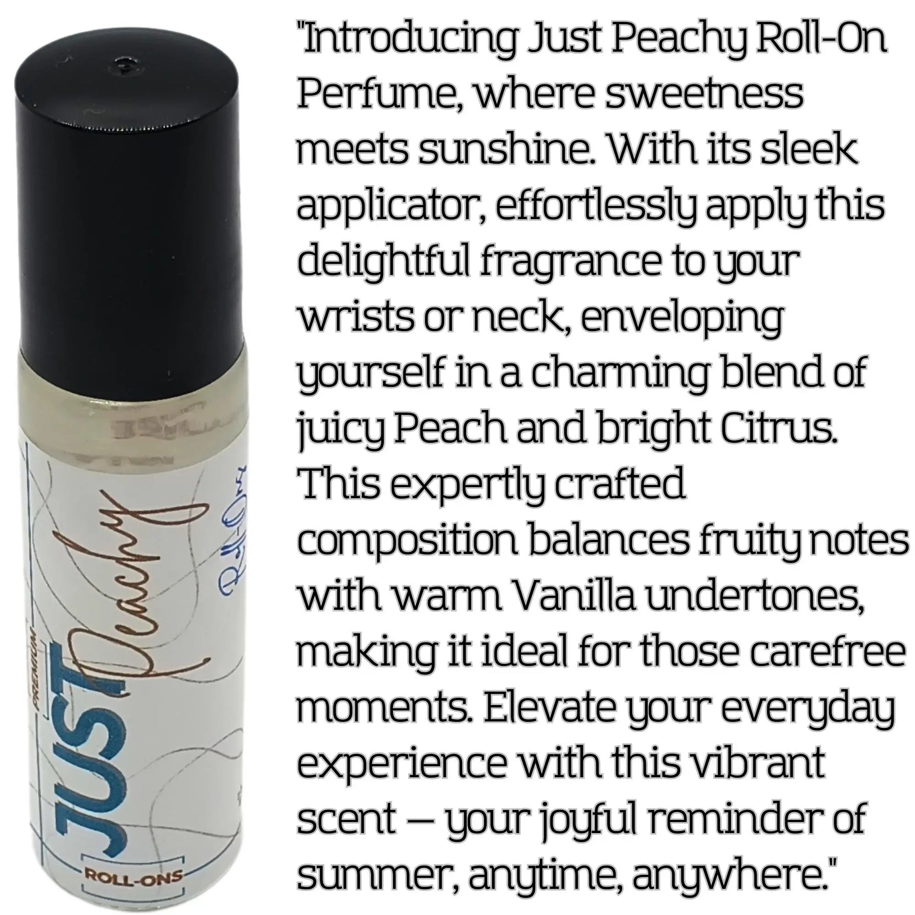 Just Peachy Roll-On Oil – Sweet & Fruity Aroma | A Perfect Spring Gift by ResilScents, handmade jewelry detail photo 3