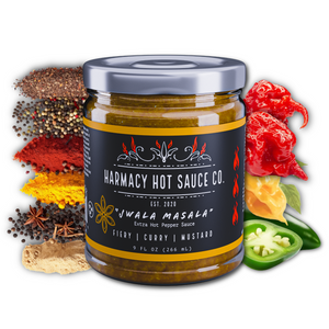 Jwala Masala - Extra Hot Curry Mustard (9oz) by Harmacy Hot Sauce Co.