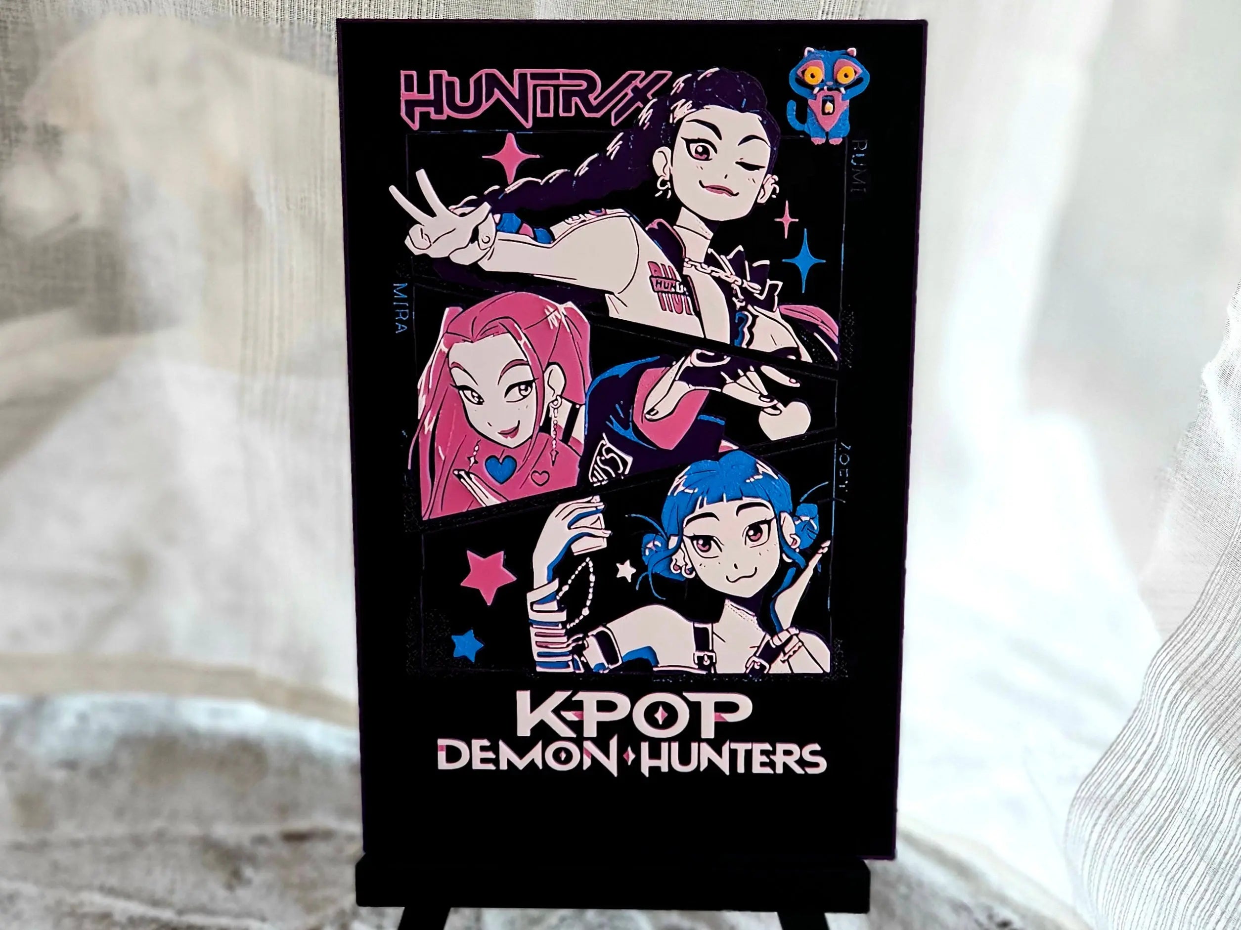 K-Pop Demon Hunters Poster – Anime Style Pop Fantasy Art Print by The Tween Space, paper gift main product photo