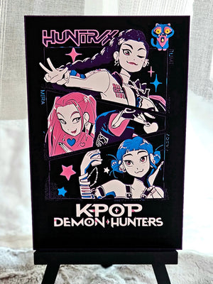 K-Pop Demon Hunters Poster – Anime Style Pop Fantasy Art Print by The Tween Space, paper gift detail photo 2