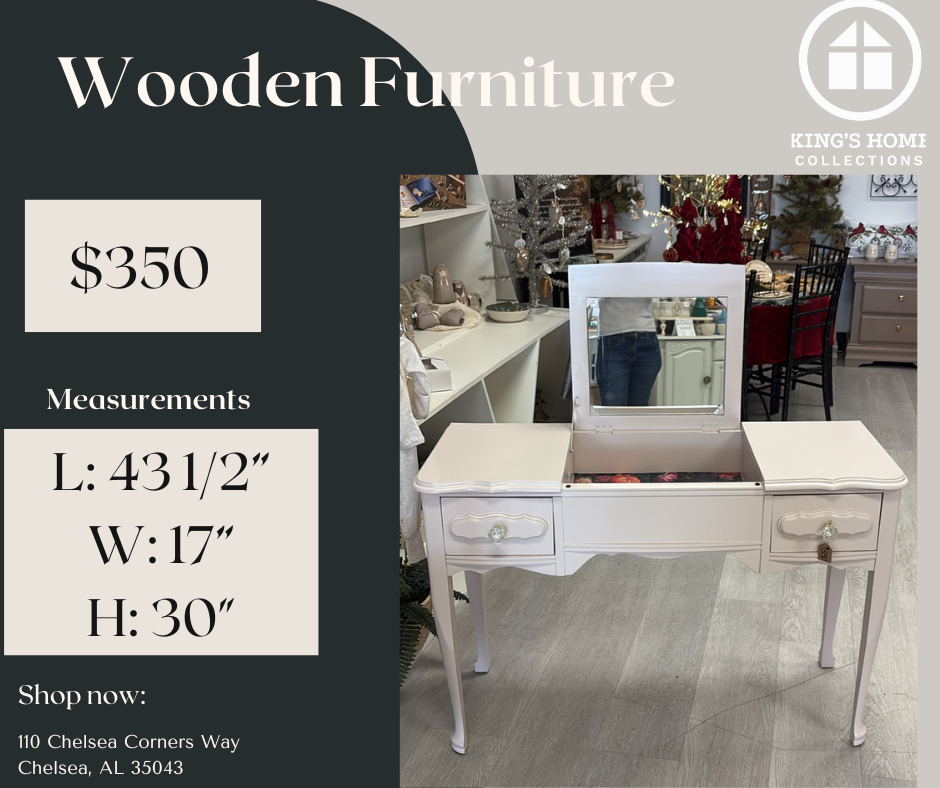 Prodigal Pottery Refurbished Vanity with Flip-Top Mirror — product view 1