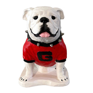 UGA Georgia Bulldog Mascot Stone Statue for Garden, Yard, Home Decor and Porch.
