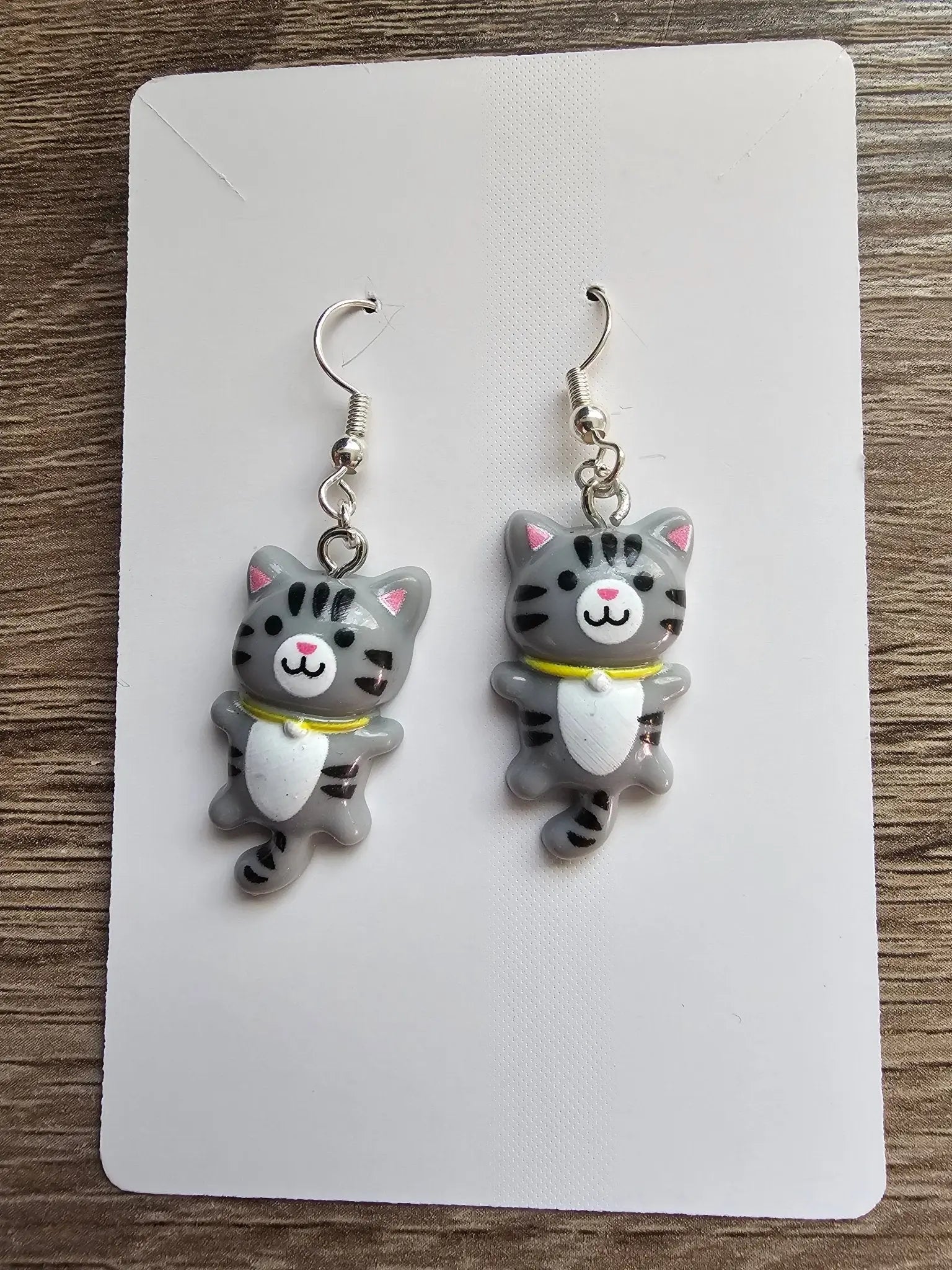 Kawaii Kitty Earrings by The Tween Space, handmade jewelry main product photo