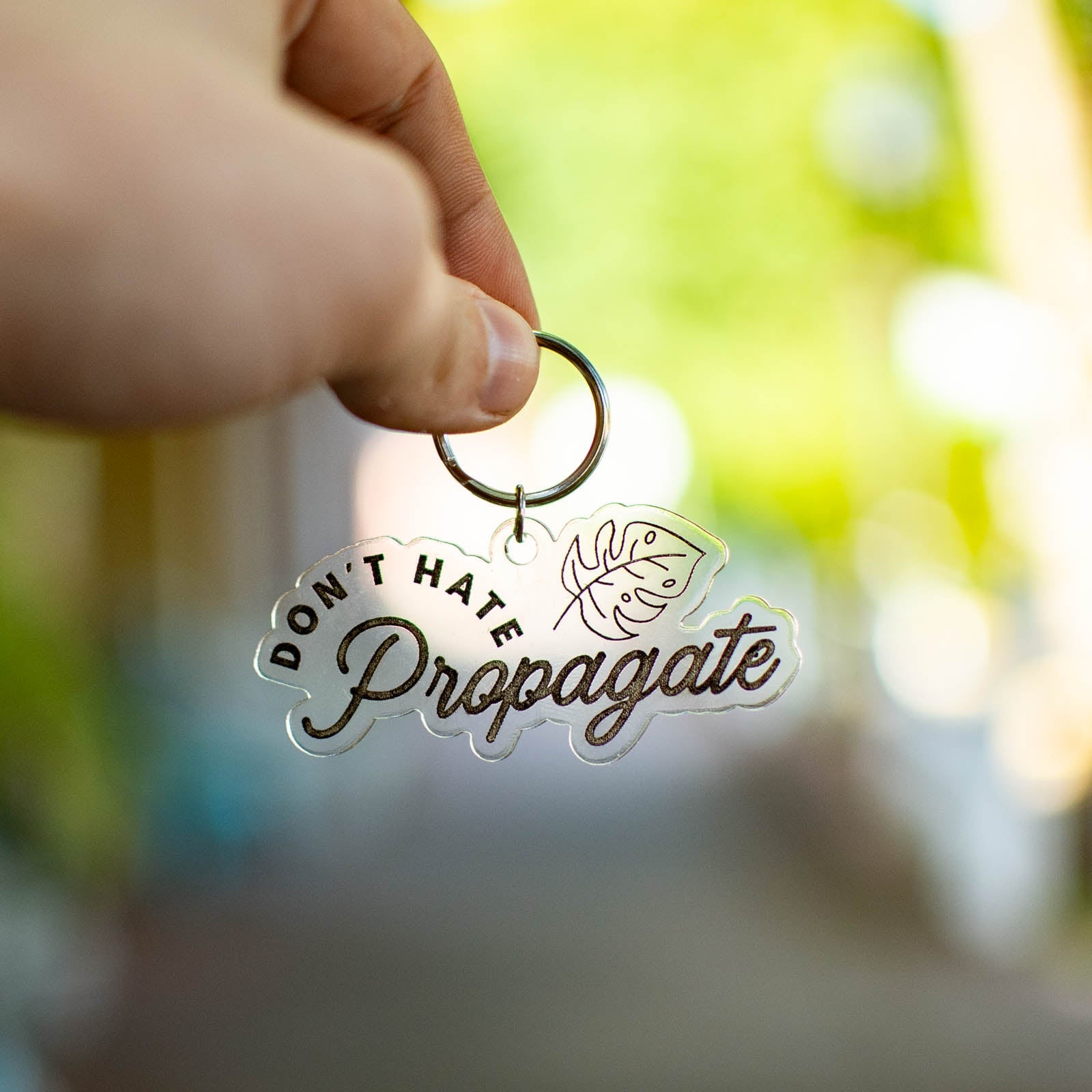 Don't Hate Propagate - Keychain by Still Magnolia, Southern lifestyle apparel detail photo 2