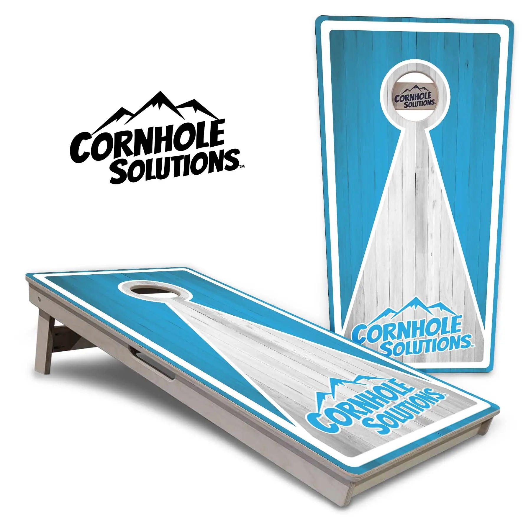 Keyhole CS Logo Cornhole Boards - Professional Tournament Series by Cornhole Solutions, custom cornhole board main product photo