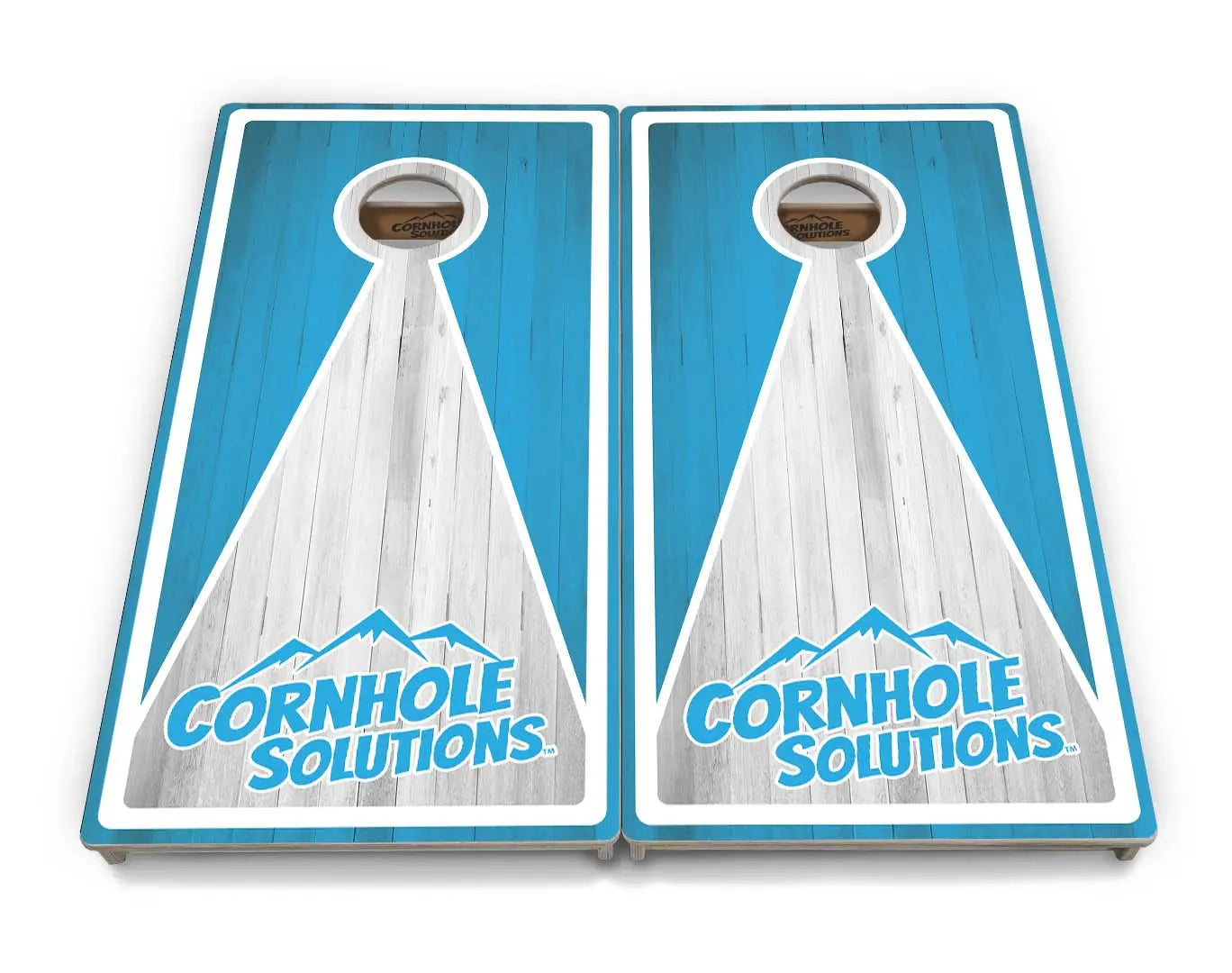 Keyhole CS Logo Cornhole Boards - Professional Tournament Series by Cornhole Solutions, custom cornhole board detail photo 2