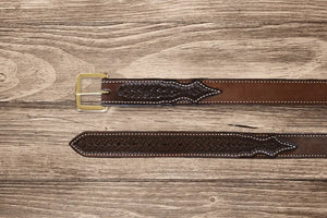 Kid's Chocolate Spider Combo Belt by Texas Saddlery, Southern food gift detail photo 2