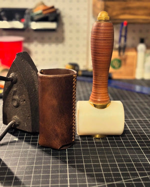 Koozies by Kw Leatherworks, custom drinkware detail photo 4