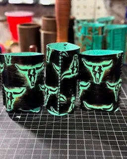 Koozies by Kw Leatherworks, custom drinkware detail photo 5