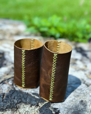 Koozies by Kw Leatherworks, custom drinkware detail photo 8