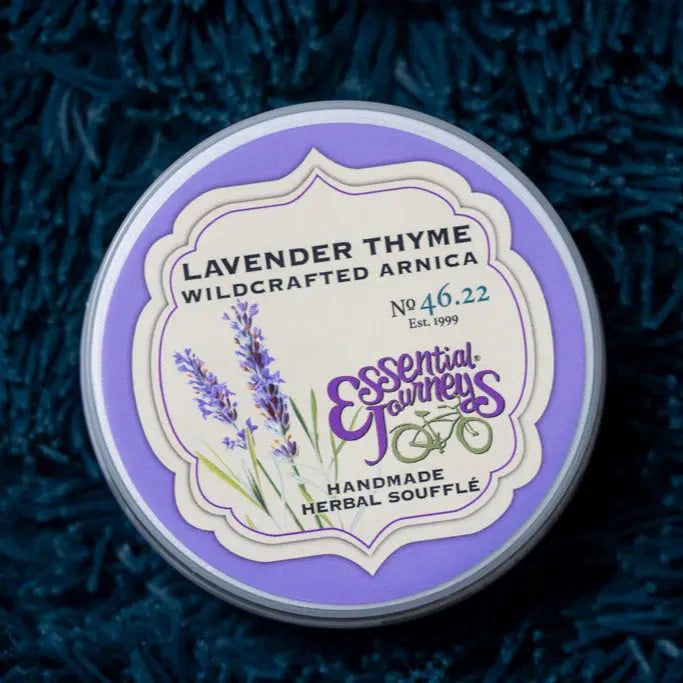 Lavender Thyme Arnica Soufflè 8 Oz. by Essential Journeys, handmade bath and body detail photo 7
