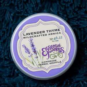 Lavender Thyme Arnica Soufflè 8 Oz. by Essential Journeys, handmade bath and body detail photo 7