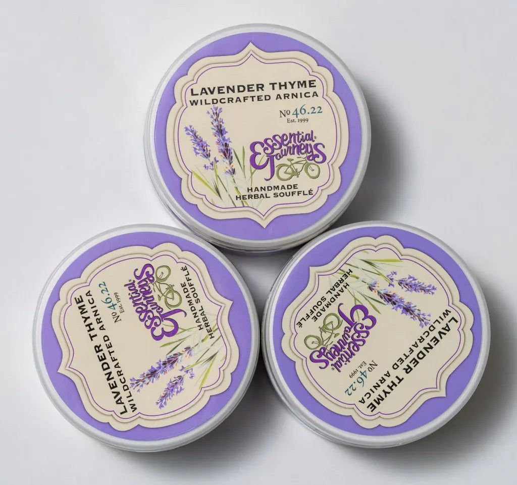 Lavender Thyme Arnica Soufflè 8 Oz. by Essential Journeys, handmade bath and body detail photo 8