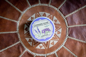 Lavender Thyme Arnica Soufflè 8 Oz. by Essential Journeys, handmade bath and body detail photo 9