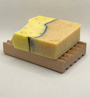 Lemon Poppyseed Handcrafted Soap by Lustful Bath, LLC, natural skincare detail photo 3