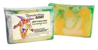 Lemongrass Goat'S Milk Soap Slice 5 Oz. by Essential Journeys, natural skincare main product photo