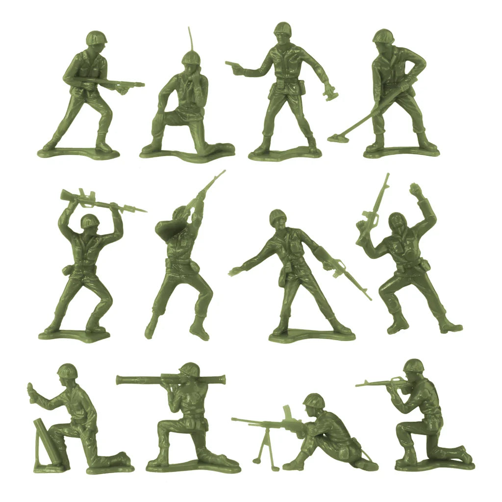 Little Green Army Men by Elastic Precision, 3D printed toy detail photo 2