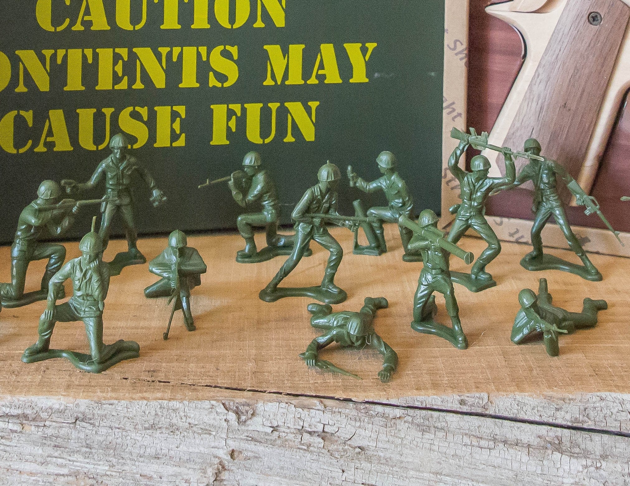 Little Green Army Men by Elastic Precision, 3D printed toy main product photo