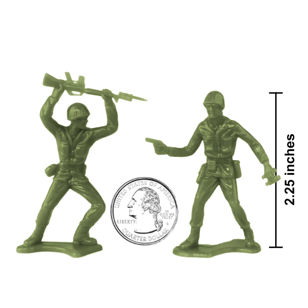 Little Green Army Men by Elastic Precision, 3D printed toy detail photo 3