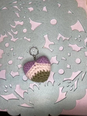 LGBTQ Heart Keychain by Klassy Krafts, 3D printed gift detail photo 4