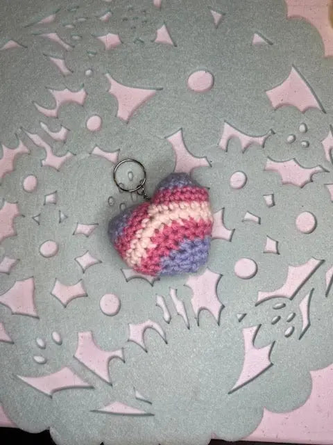 LGBTQ Heart Keychain by Klassy Krafts, 3D printed gift detail photo 6