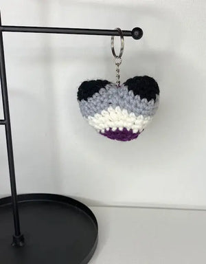 LGBTQ Heart Keychain by Klassy Krafts, 3D printed gift detail photo 7