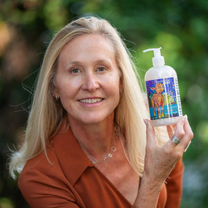 Liquid Soap - Ginger Quince Goats Milk 16 Oz. by Essential Journeys, natural skincare detail photo 3