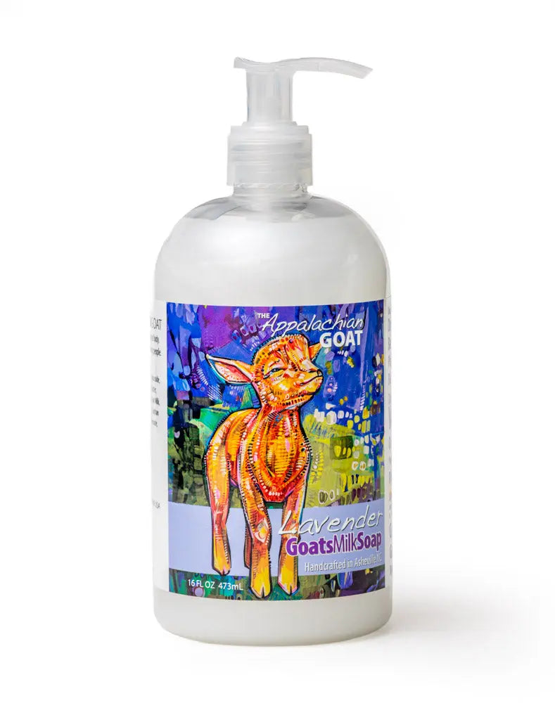 Liquid Soap - Lavender Goats Milk 16 Oz. by Essential Journeys, natural skincare main product photo