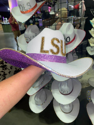 Lsu Hat by Rhinestone Cowgirl, Southern lifestyle apparel main product photo