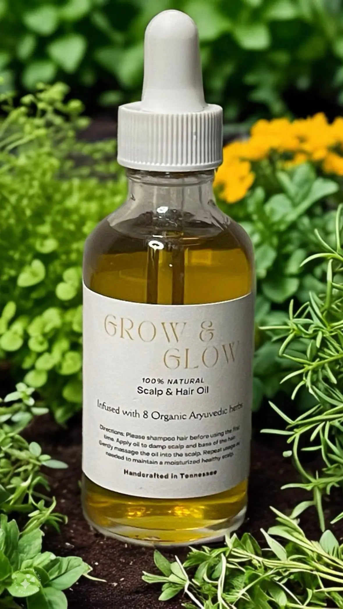 Lustful Glo Scalp & Hair Growth Oil by Lustful Bath, LLC, natural skincare main product photo