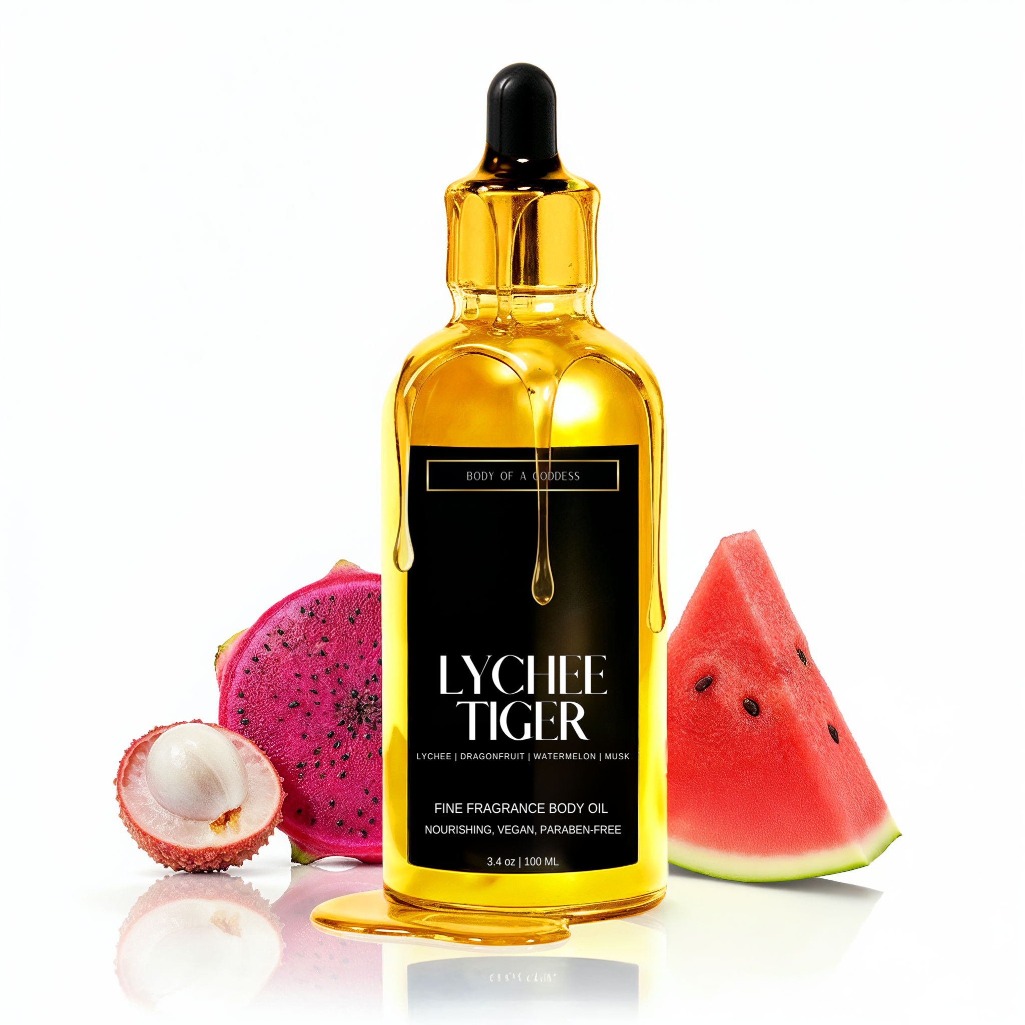 LYCHEE TIGER BODY OIL by Body of a Goddess