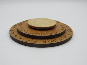 Labyrinth Cipher Wheel - Decoder Ring Escape Room Prop by Creative Escape Rooms, handmade jewelry detail photo 3
