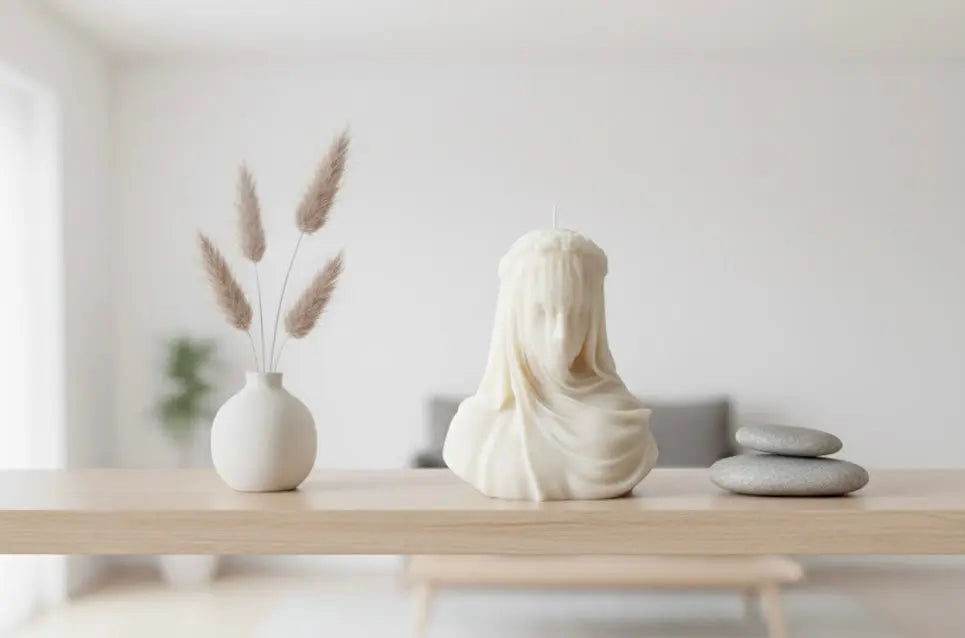 Lady in Veil by Believe Candle, scented candle detail photo 4