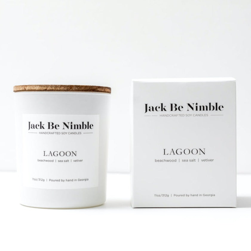 11 oz Lagoon Soy Candle by Jack Be Nimble Candles image 1