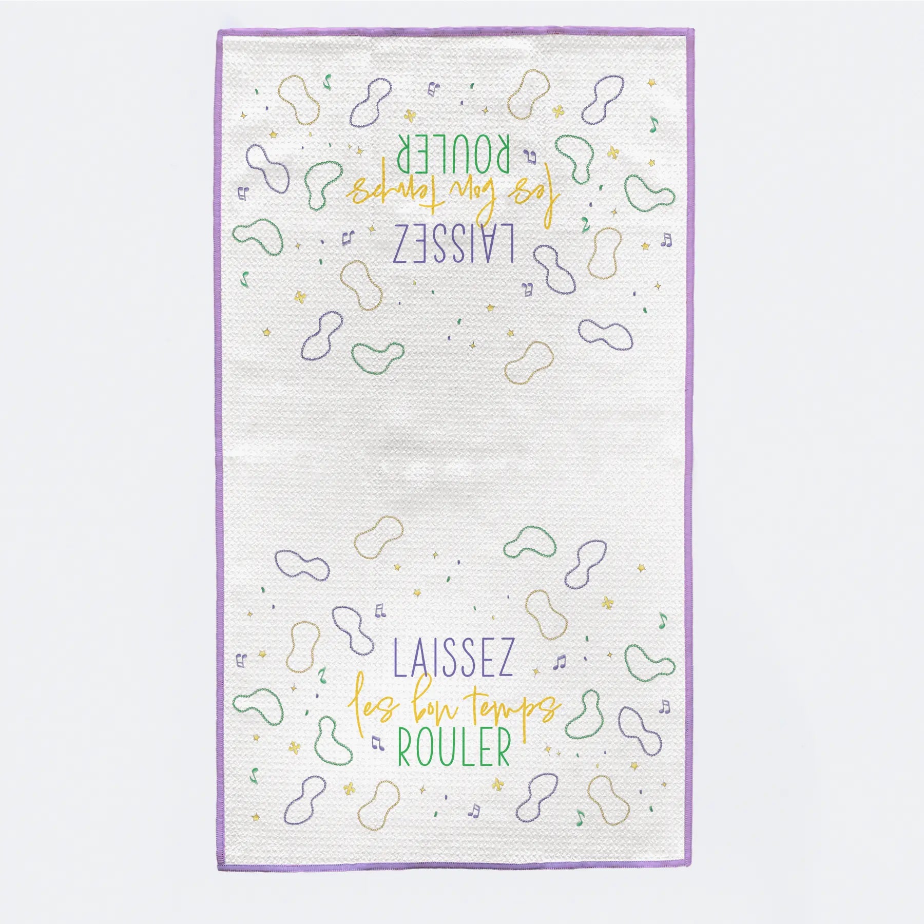 Laissez Les Bon Temps Rouler Kitchen Towel by Nola Tawk, tea towel detail photo 2