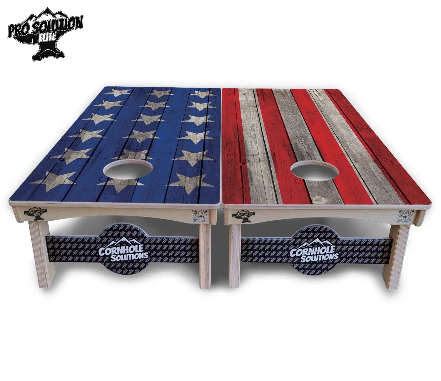 Large Stars & Stripes Cornhole Boards - Pro Solution Elite Series by Cornhole Solutions, custom cornhole board detail photo 6