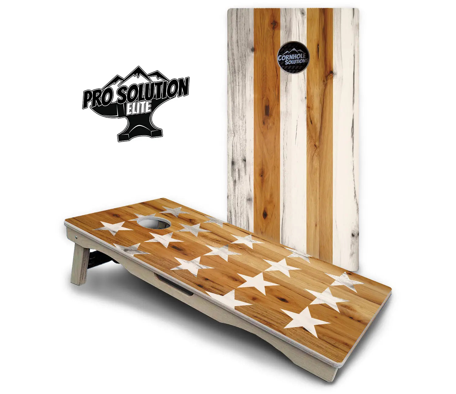 Large Stars & Stripes Cornhole Boards - Pro Solution Elite Series by Cornhole Solutions, custom cornhole board detail photo 8