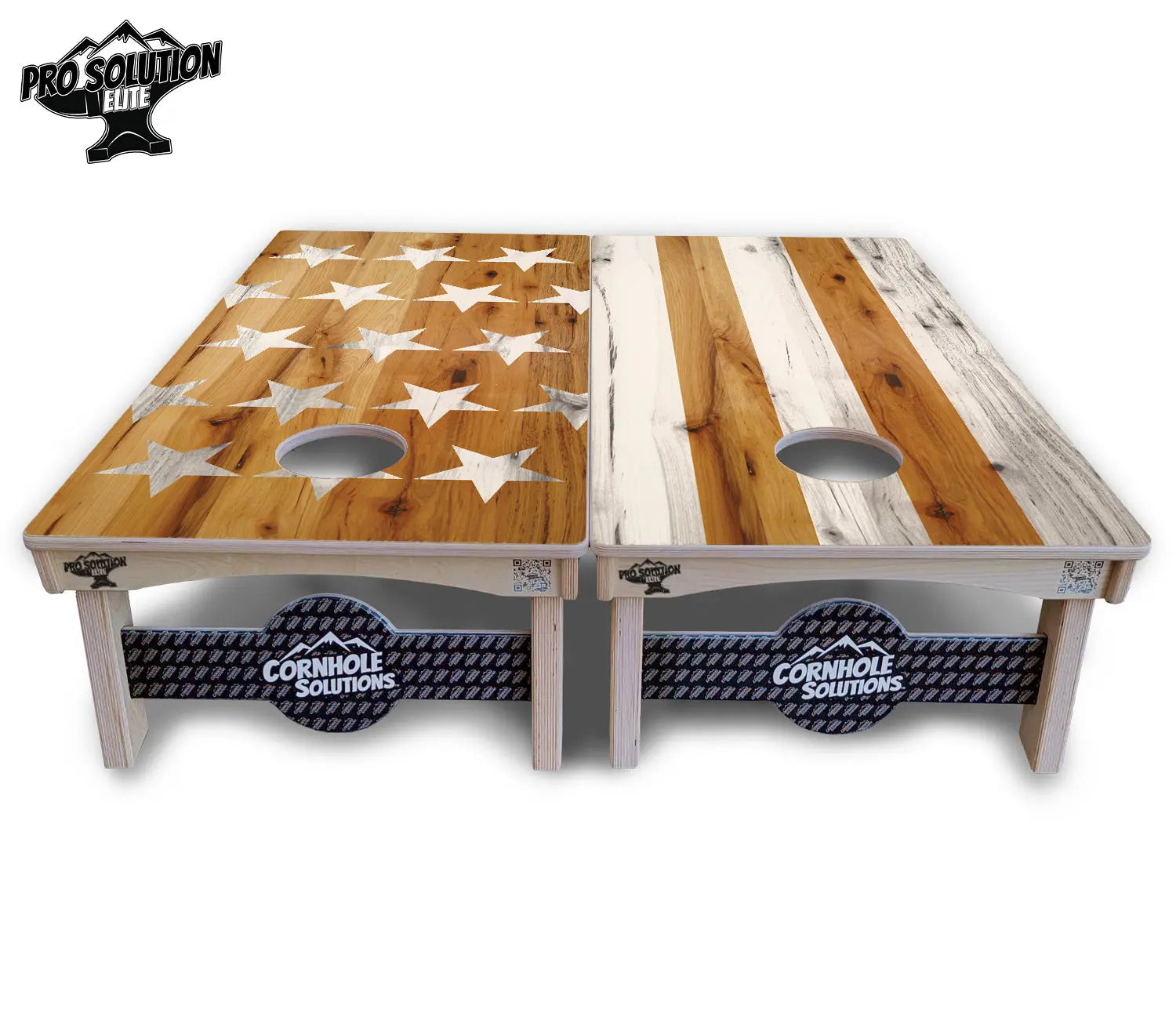 Large Stars & Stripes Cornhole Boards - Pro Solution Elite Series by Cornhole Solutions, custom cornhole board detail photo 11