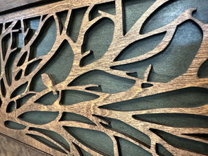 Large Birds in a Tree Gun Concealment Furniture, Concealed Shelf, Hidden Storage for Rifles, Shotguns, & Handguns by Bellewood Designs, Southern home decor detail photo 13
