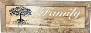 Large Hidden Gun Storage Cabinet with Family Tree Design by Bellewood Designs, Southern home decor detail photo 2