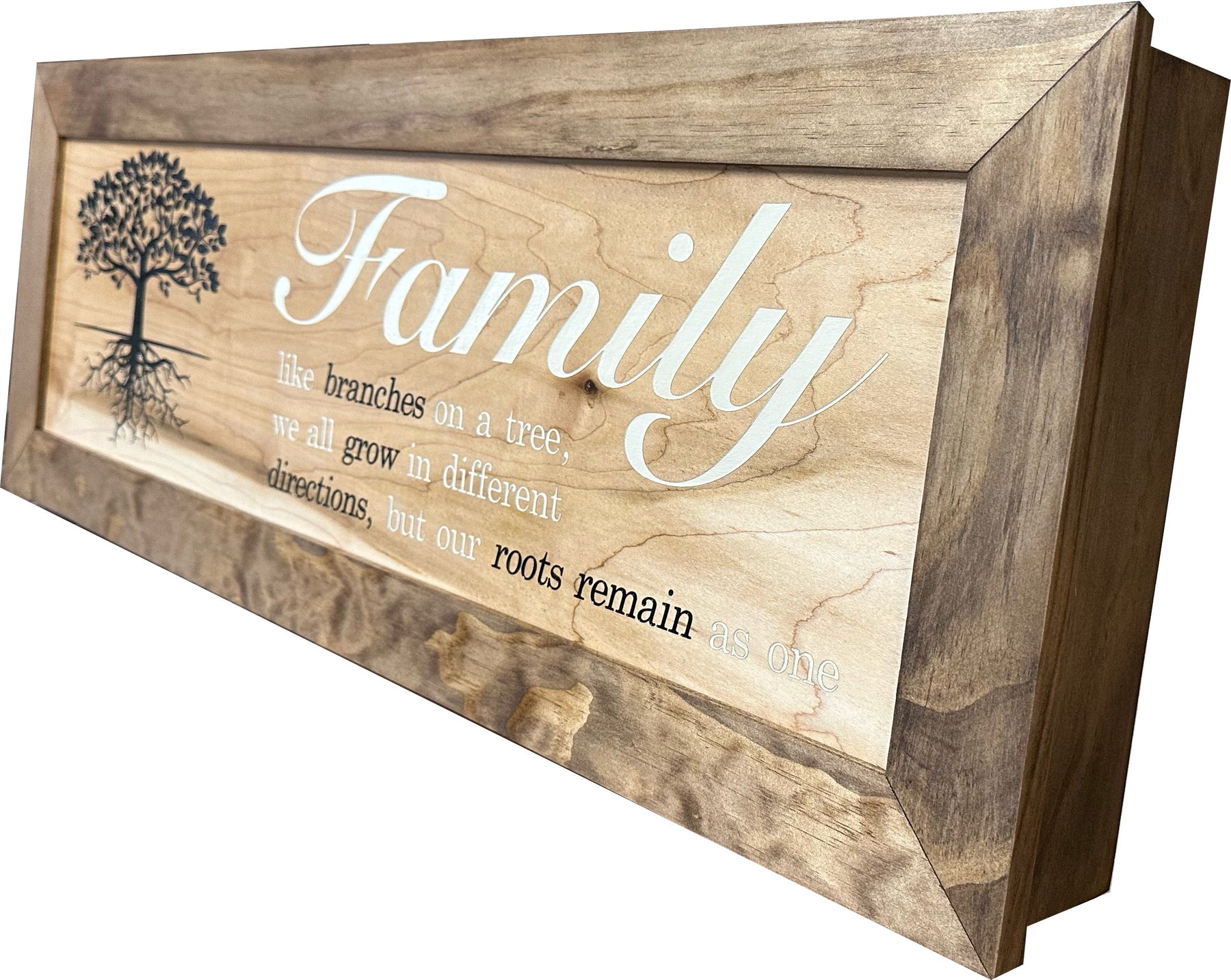 Large Hidden Gun Storage Cabinet with Family Tree Design by Bellewood Designs, Southern home decor detail photo 6